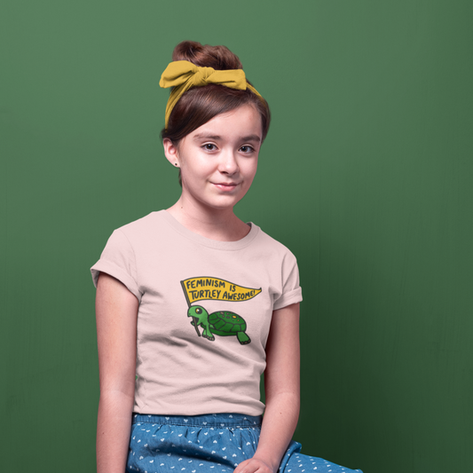 Feminism Is Turtley Awesome Onesie + Kids Tee