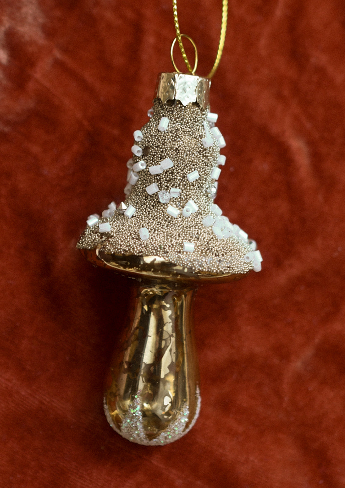 Snowy Mushroom Ornament