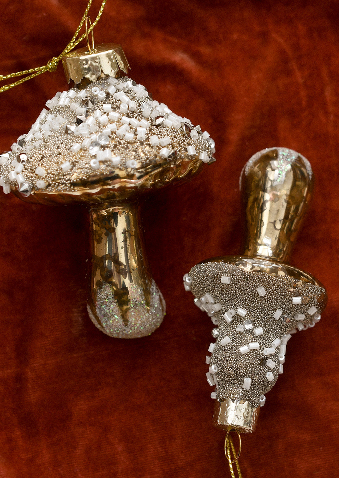 Snowy Mushroom Ornament