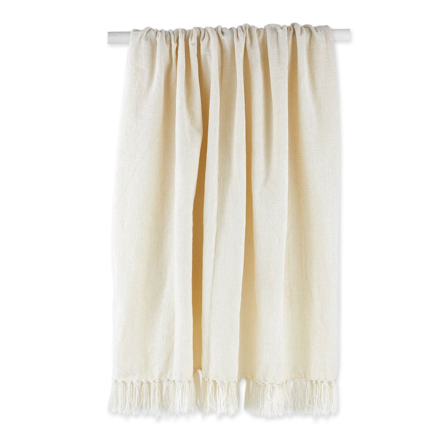 Soft Cream Chenille Throw