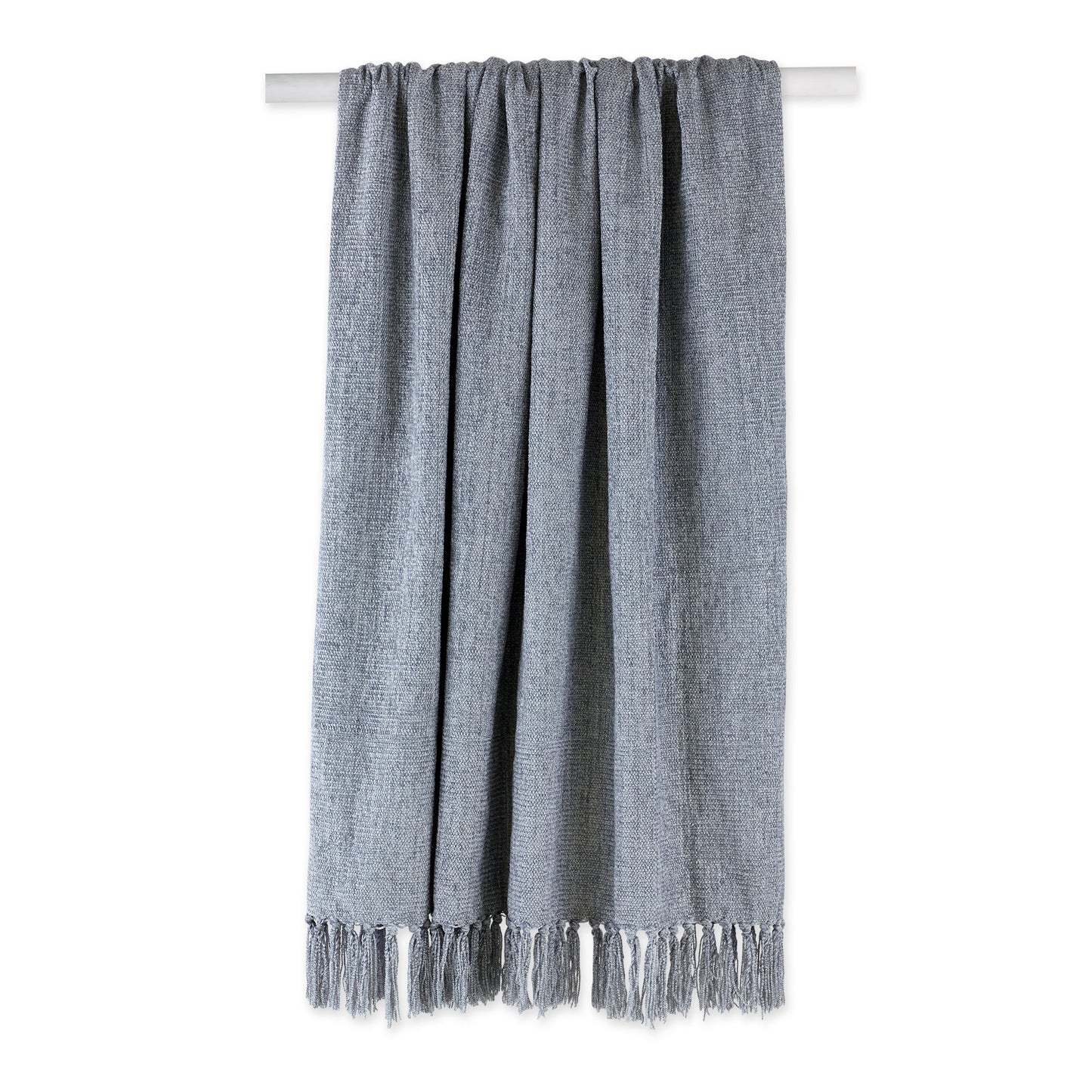 Soft Denim Blue Chenille Throw