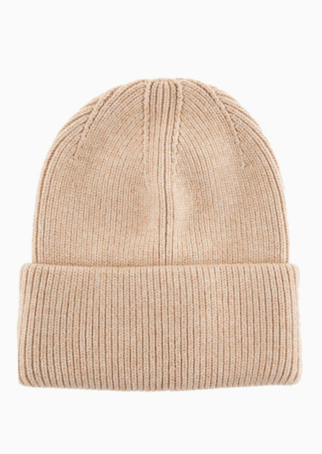 Solid Ribbed Beanie