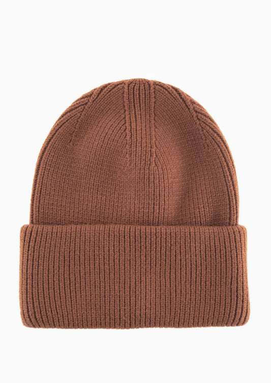 Solid Ribbed Beanie