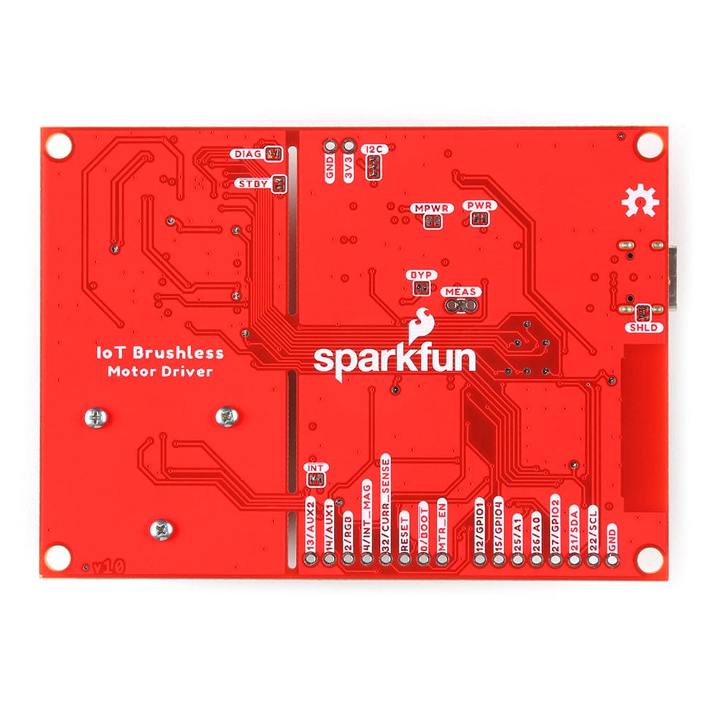 SparkFun IoT Brushless Motor Driver (ESP32 WROOM, TMC6300)