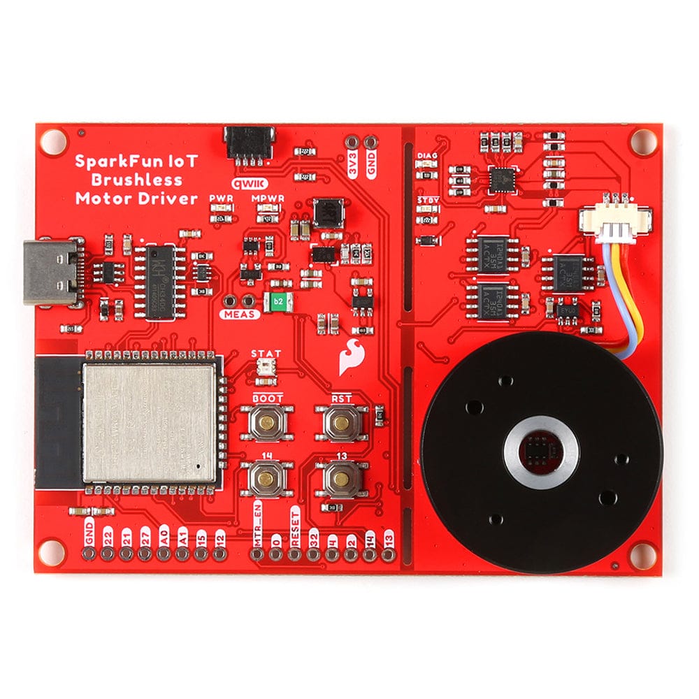 SparkFun IoT Brushless Motor Driver (ESP32 WROOM, TMC6300)