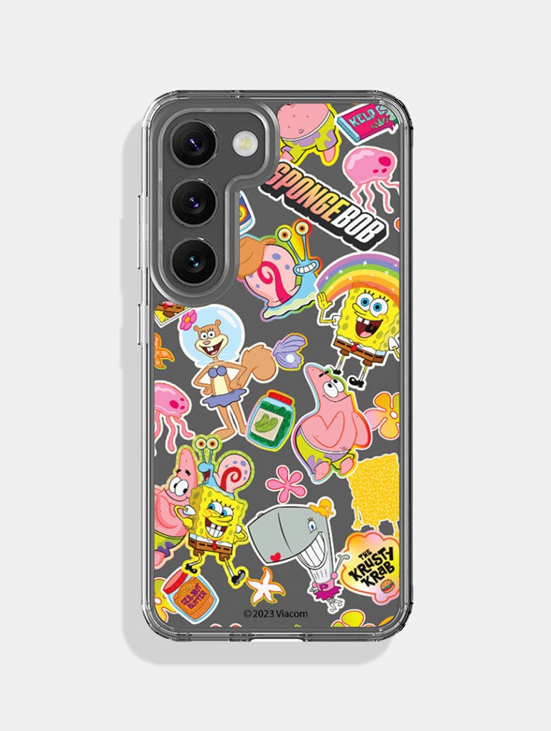 Spongebob x Skinnydip Sticker Android Case