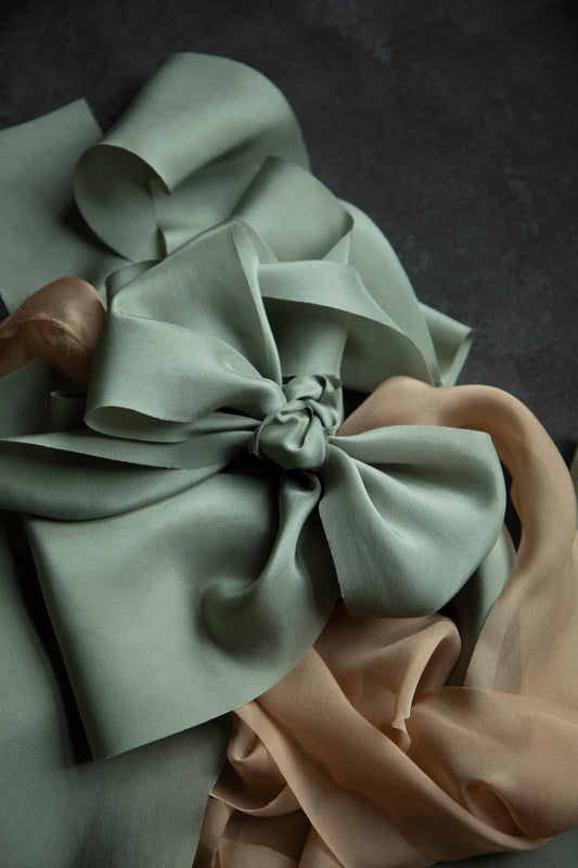 Eucalyptus Silk Ribbon {read full description}