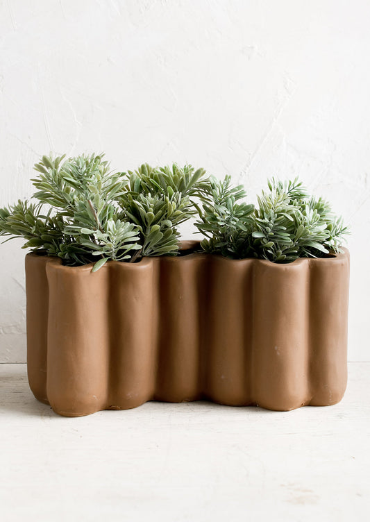 Squiggle Shape Ceramic Planter
