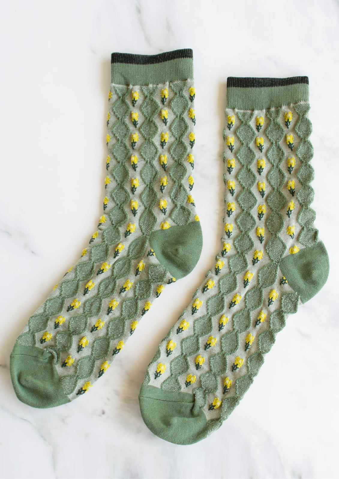 Stacked Floral Socks