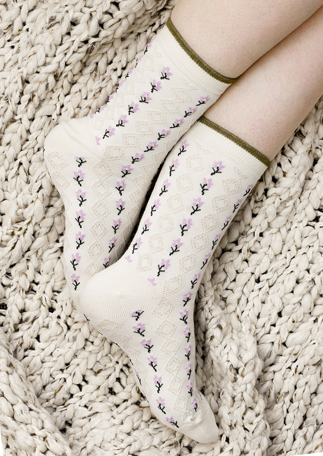Stacked Floral Socks