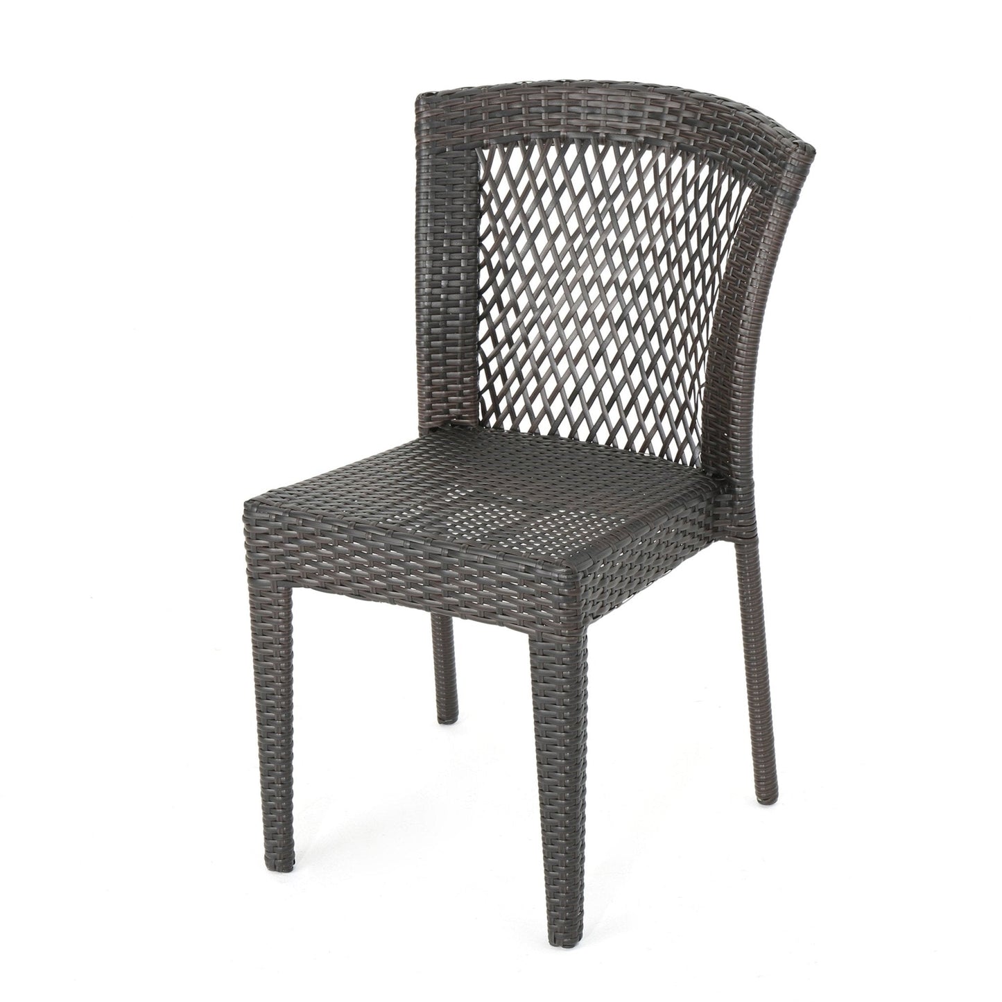Stellar Outdoor Dining Chair with Rattan Cover, Set of 4
