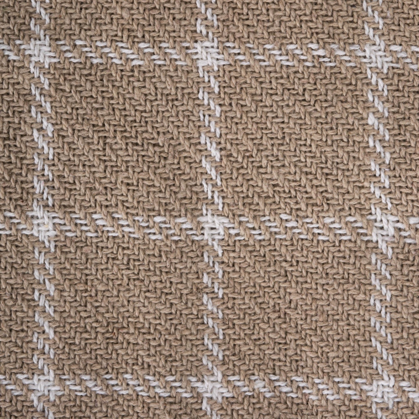 Stone Checked Plaid Throw