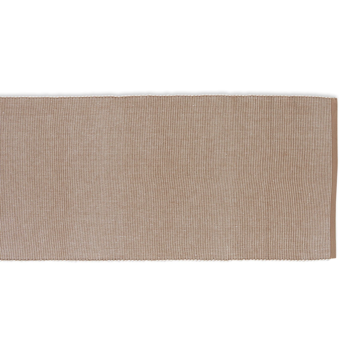 Stone & White 2-Tone Ribbed 13"X108" Table Runner