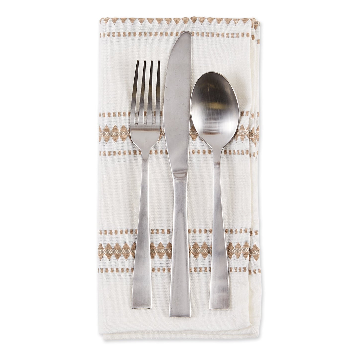 Stone Zig Dobby Stripe Napkins, Set Of 6