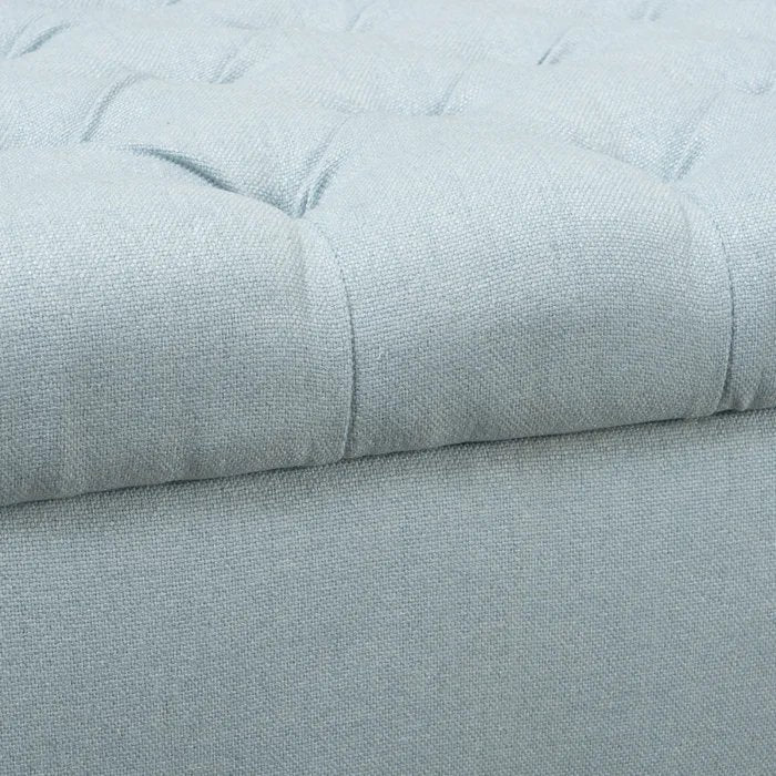 Storage Ottoman with Rolled Arms