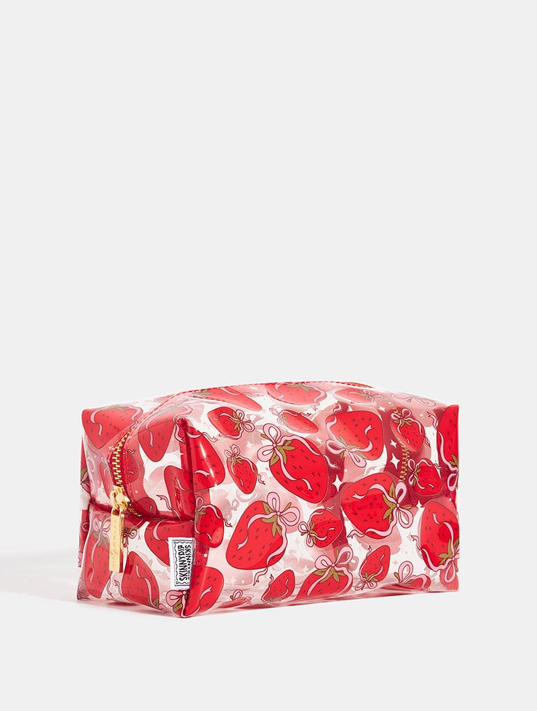 Strawberry Bow Make Up Bag