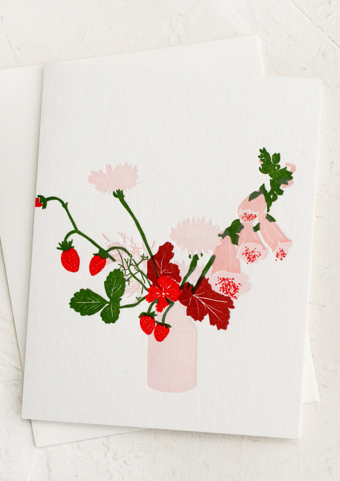 Pink Arrangement Blank Card