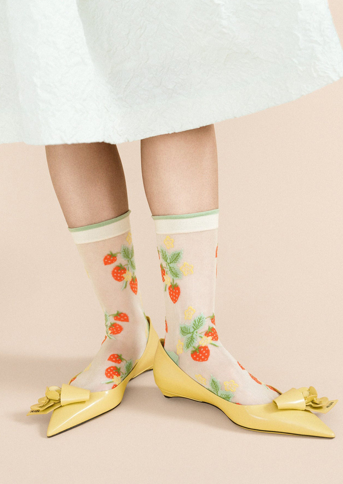 Wild Strawberry Sheer Socks