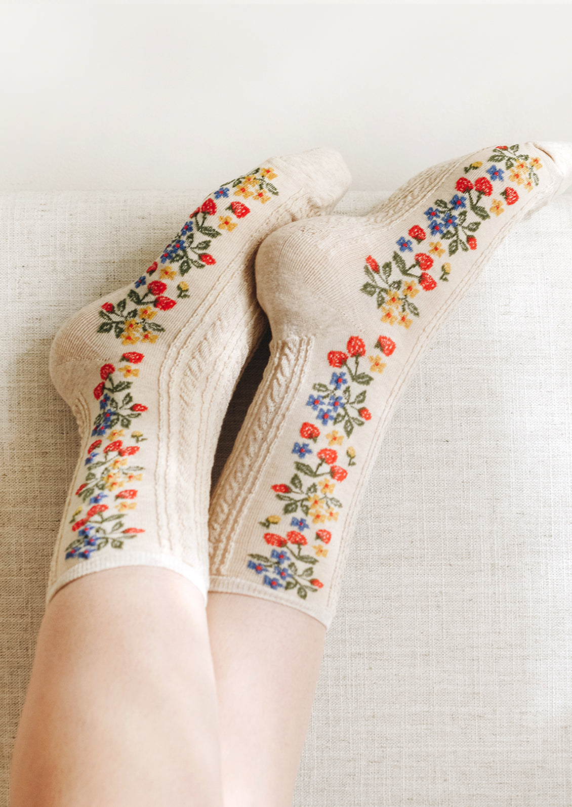Strawberry Vine Socks