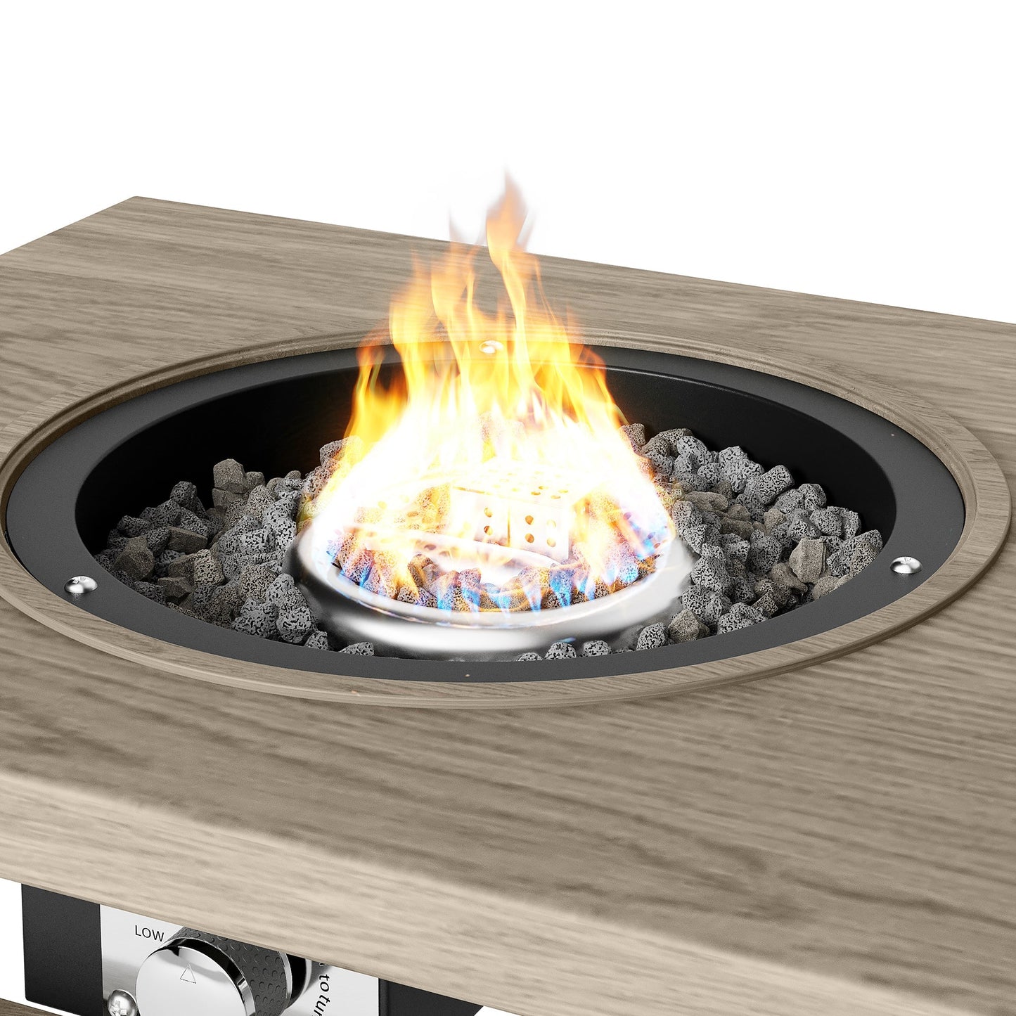 Strickland Coffee Table with Ice Bucket and Fire Pit