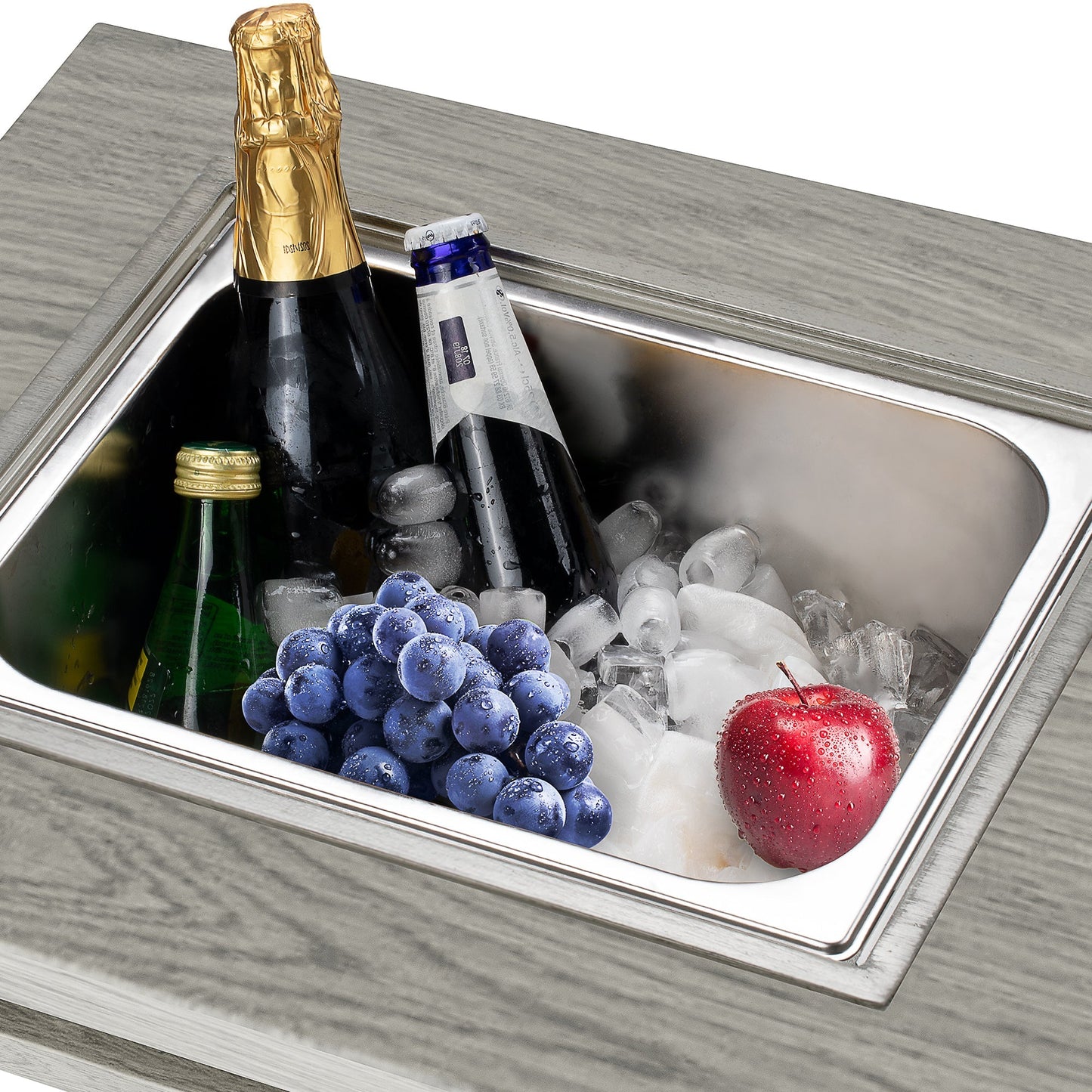 Strickland Coffee Table with Ice Bucket and Fire Pit