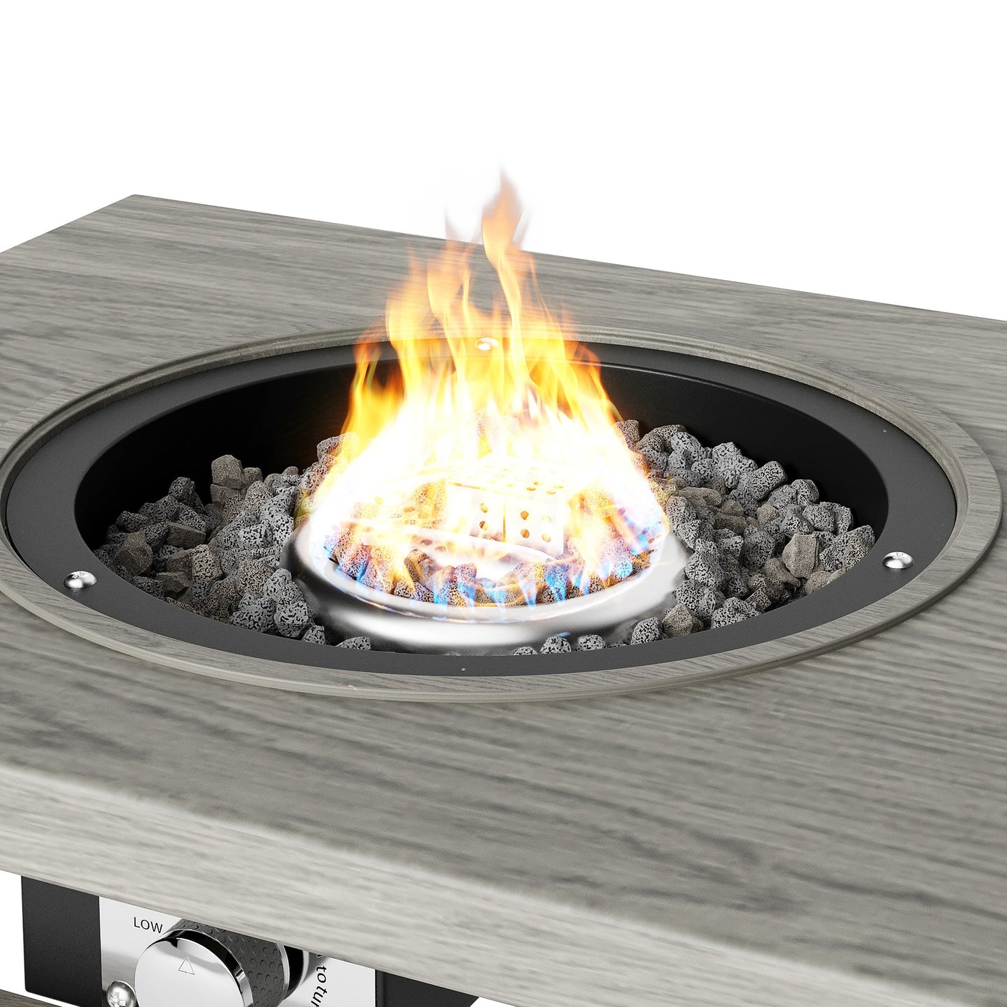 Strickland Coffee Table with Ice Bucket and Fire Pit