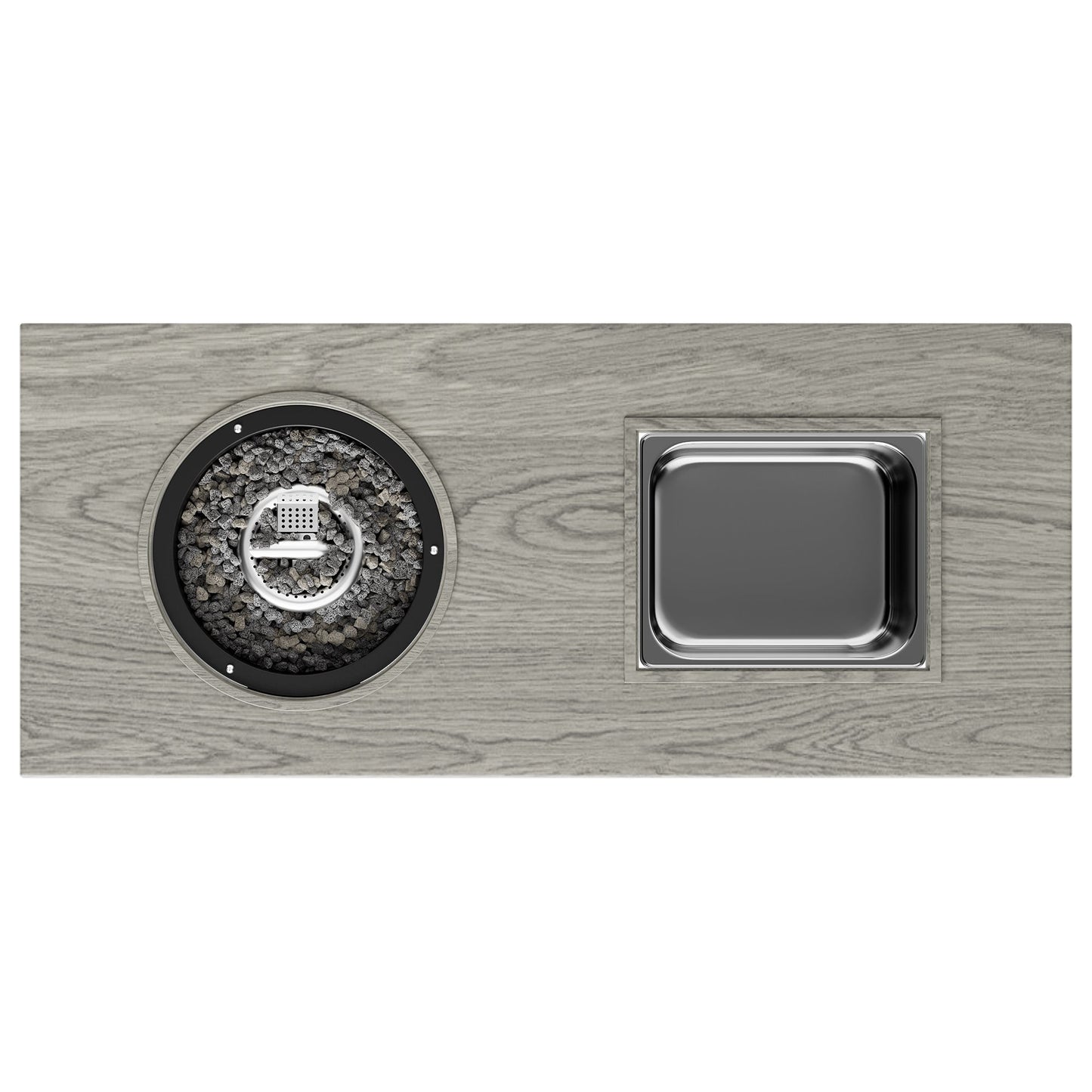 Strickland Coffee Table with Ice Bucket and Fire Pit