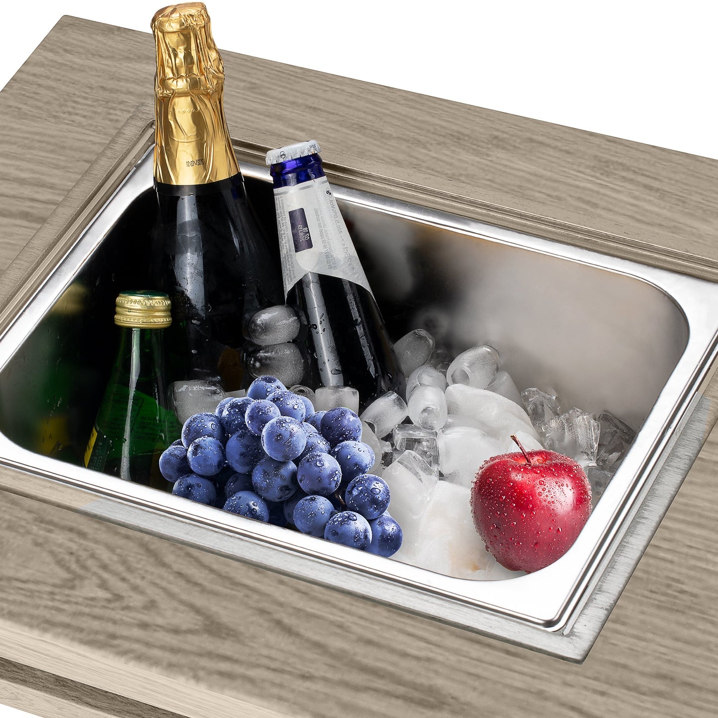Strickland Coffee Table with Ice Bucket and Fire Pit