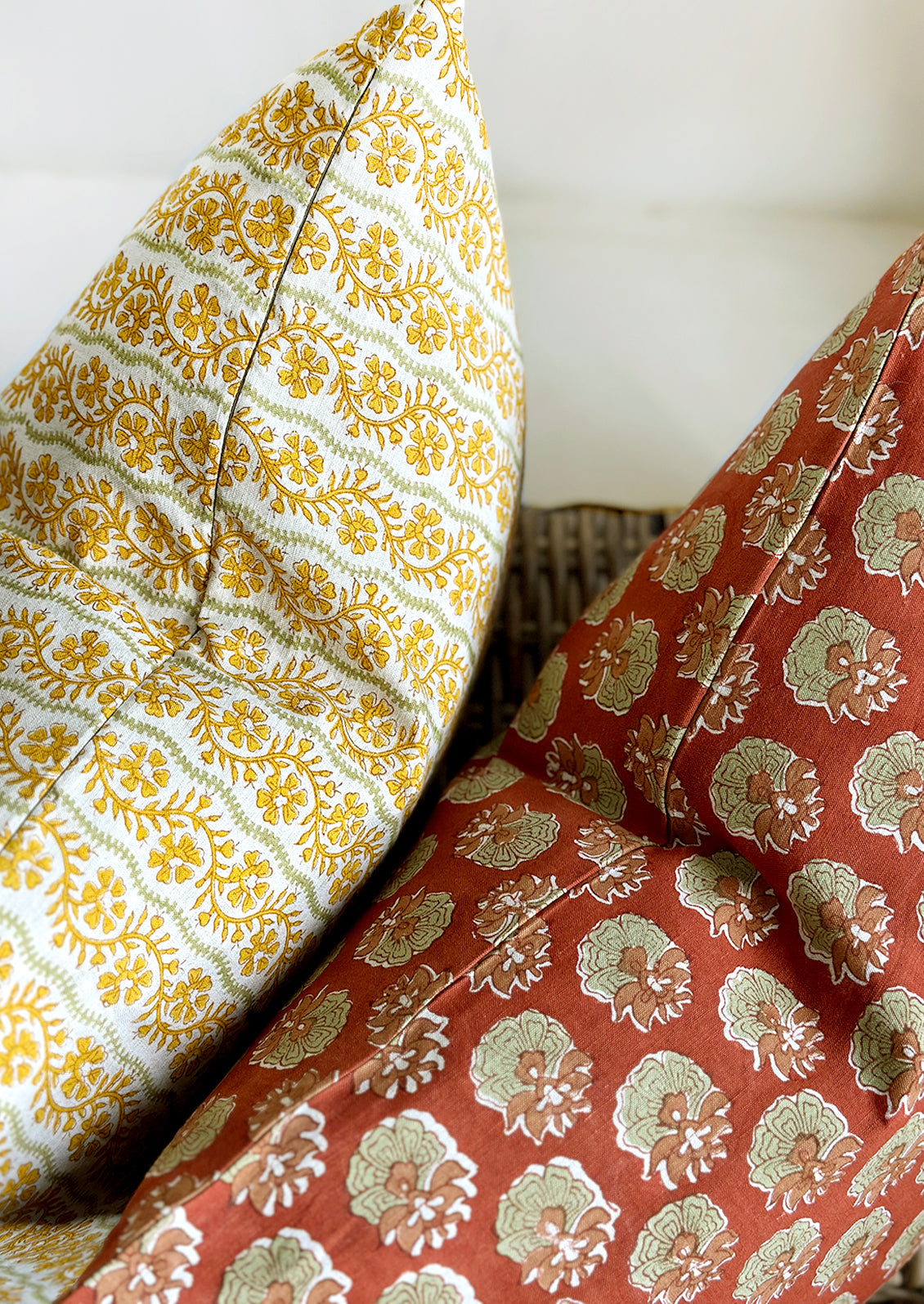 Veda Block Print Pillow