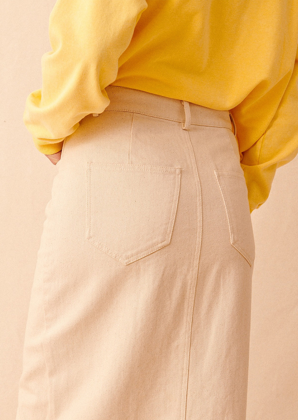 Agnes Denim Midi Skirt