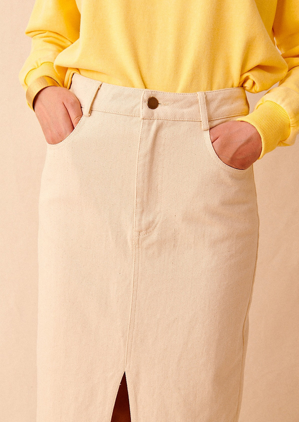 Agnes Denim Midi Skirt