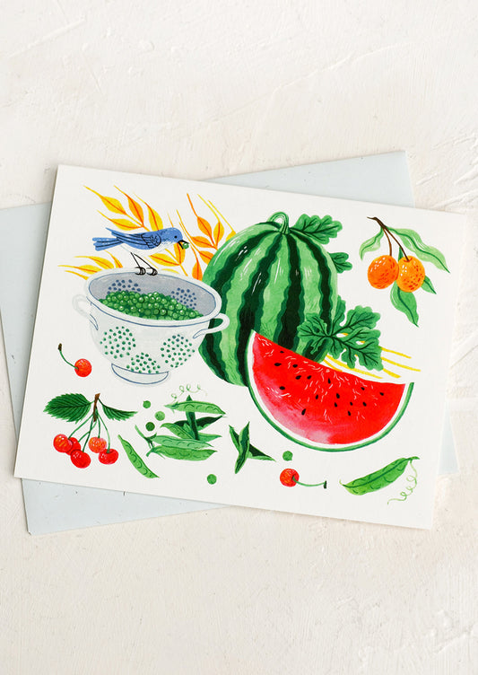 Summer Garden Blank Card