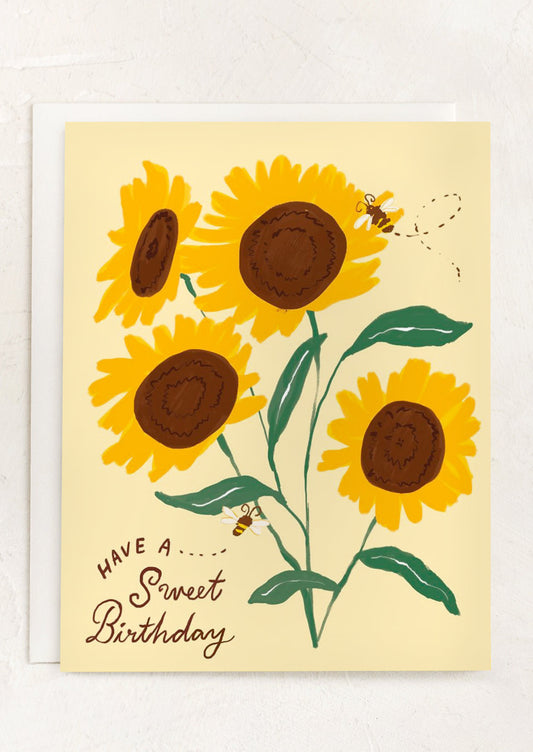 Sunflower Sweet Birthday Card
