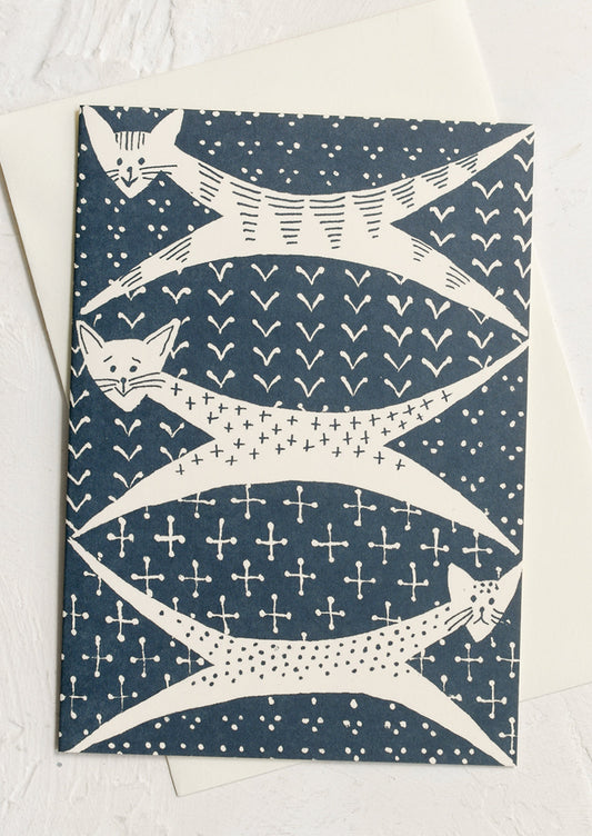 Swanky Cats Blank Card