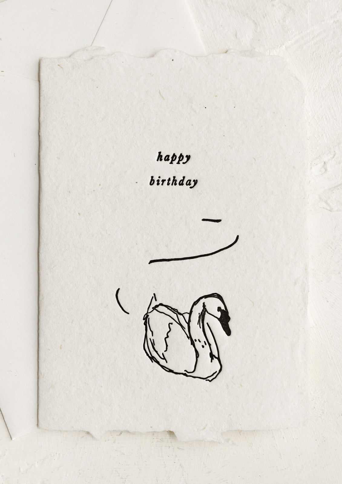 Swan Happy Birthday Card