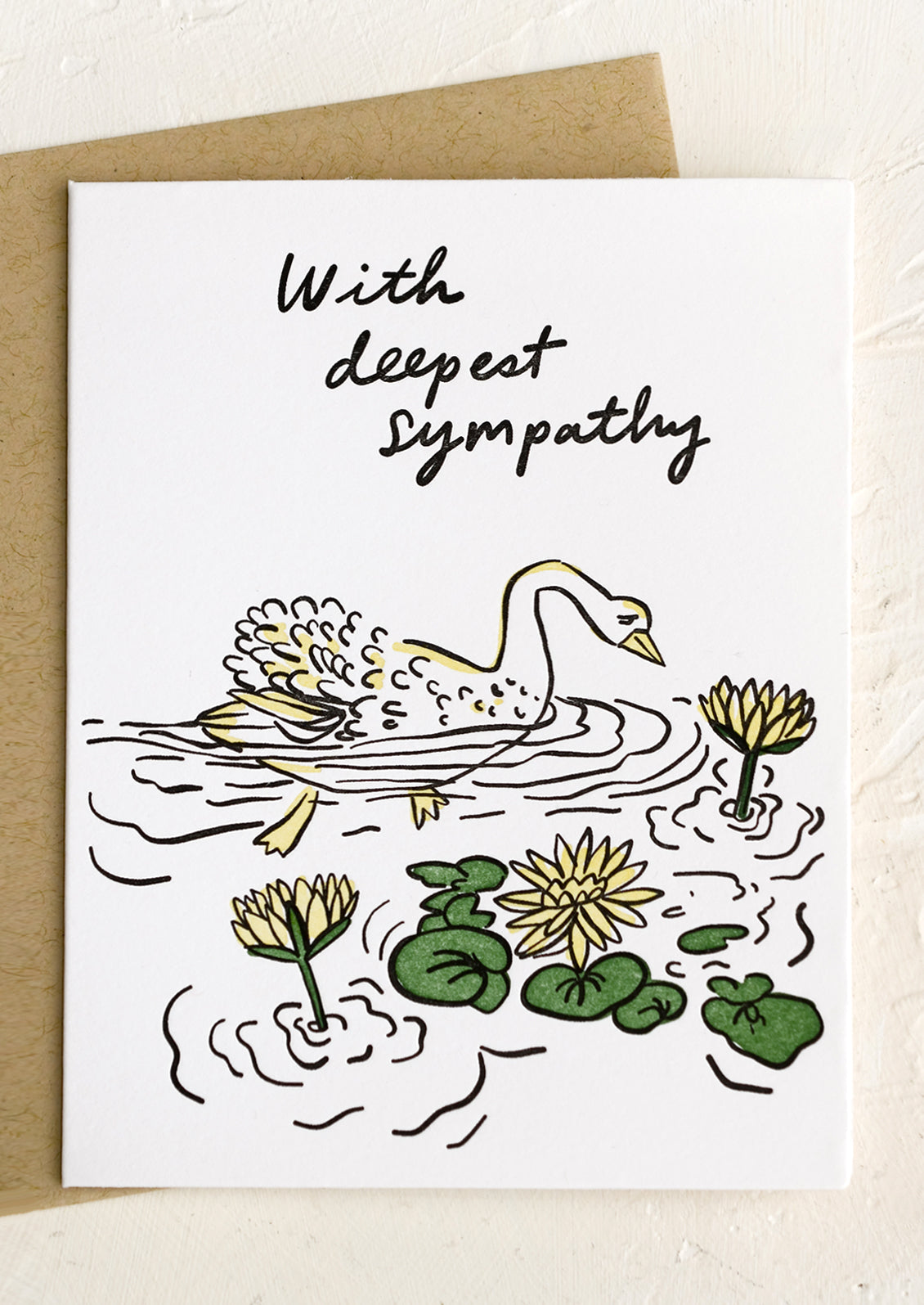 Swans Sympathy Card