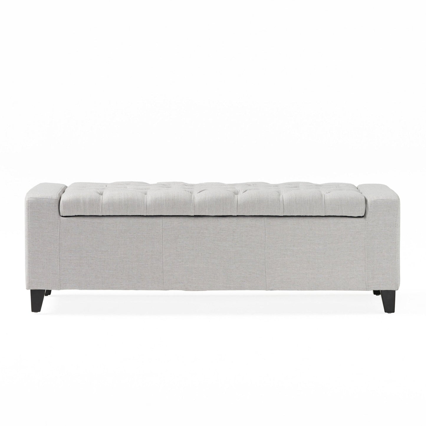 Synchronize Upholstered Storage Bench with Button Tufted Diamond Stitch