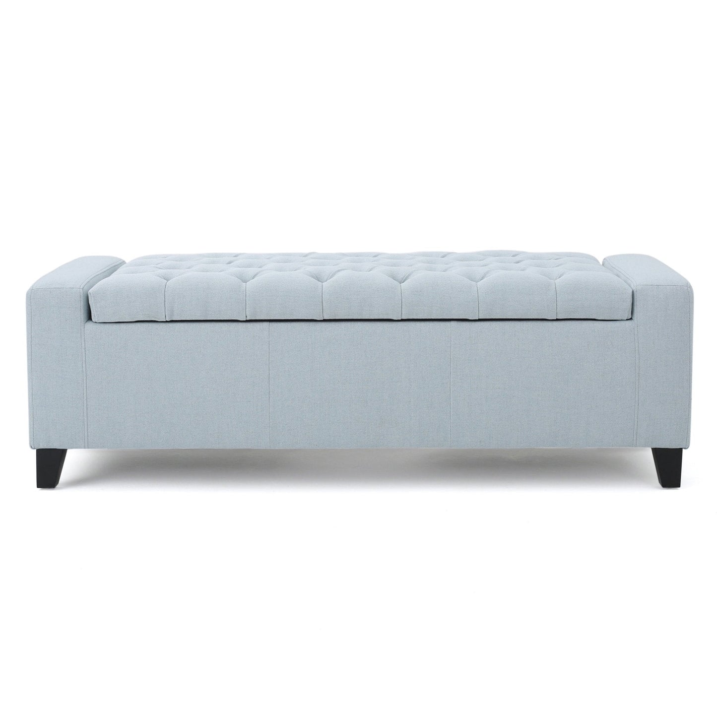 Synchronize Upholstered Storage Bench with Button Tufted Diamond Stitch