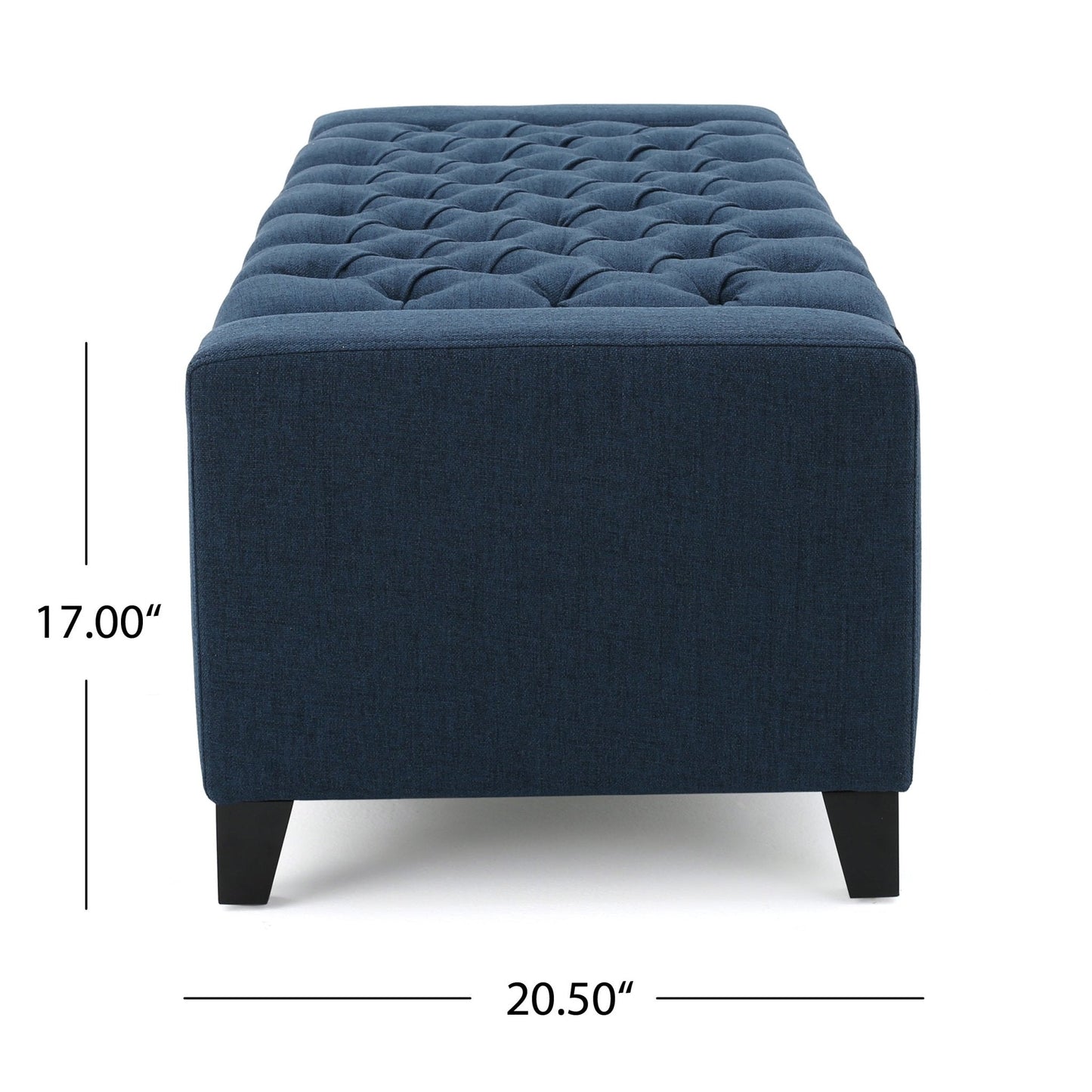 Synchronize Upholstered Storage Bench with Button Tufted Diamond Stitch