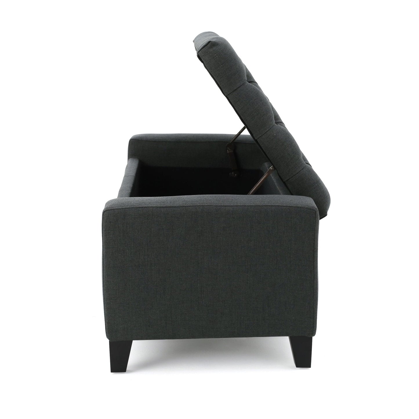 Synchronize Upholstered Storage Bench with Button Tufted Diamond Stitch