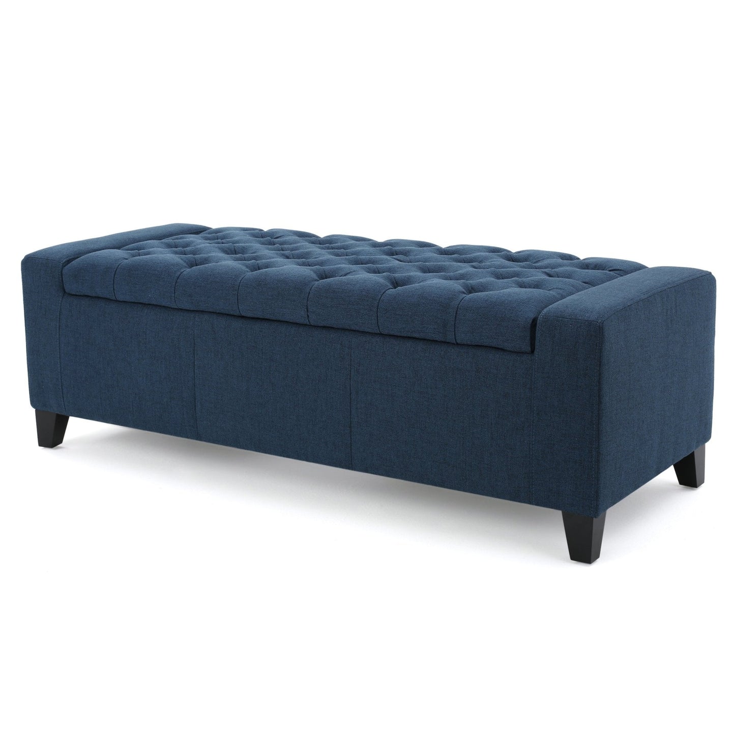 Synchronize Upholstered Storage Bench with Button Tufted Diamond Stitch