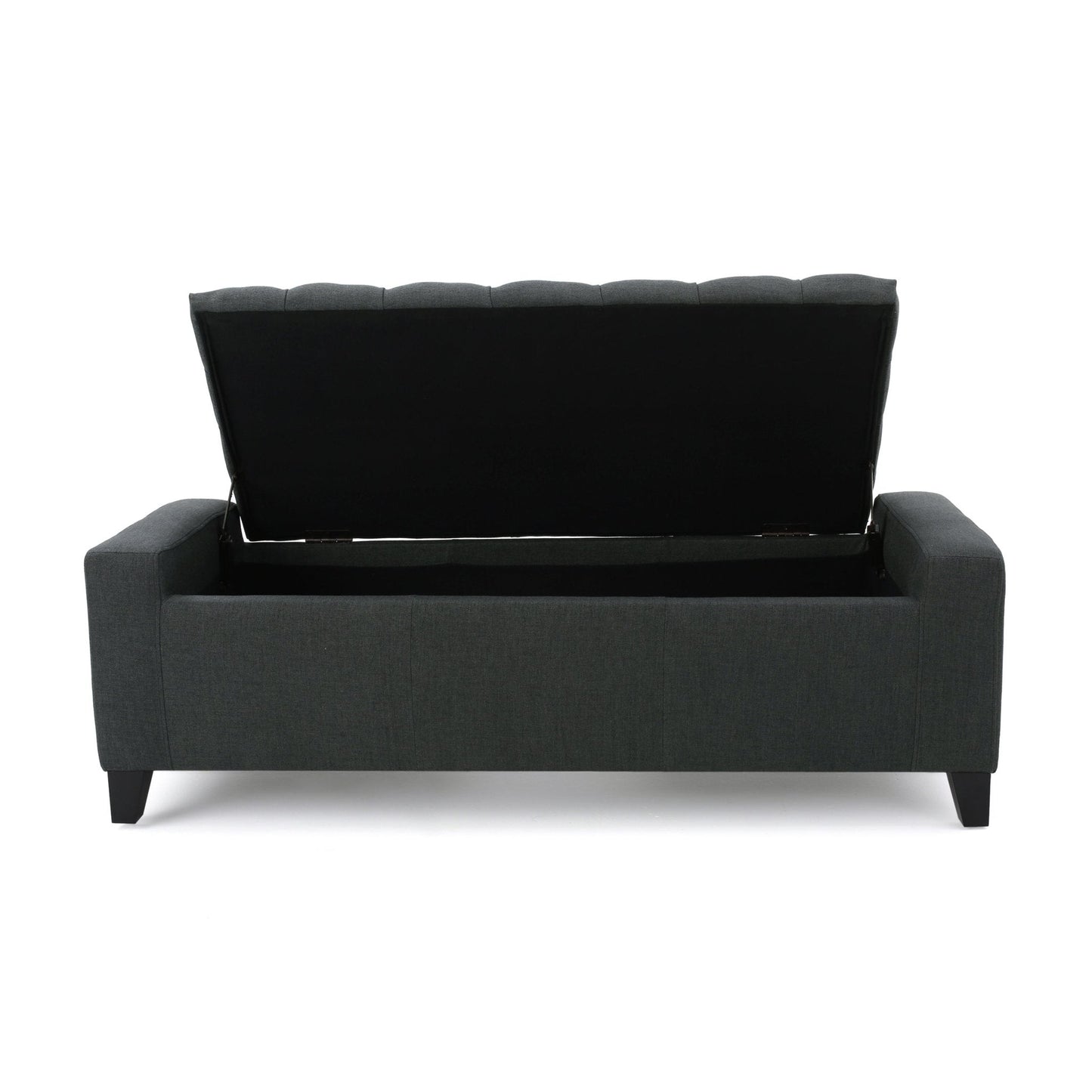 Synchronize Upholstered Storage Bench with Button Tufted Diamond Stitch