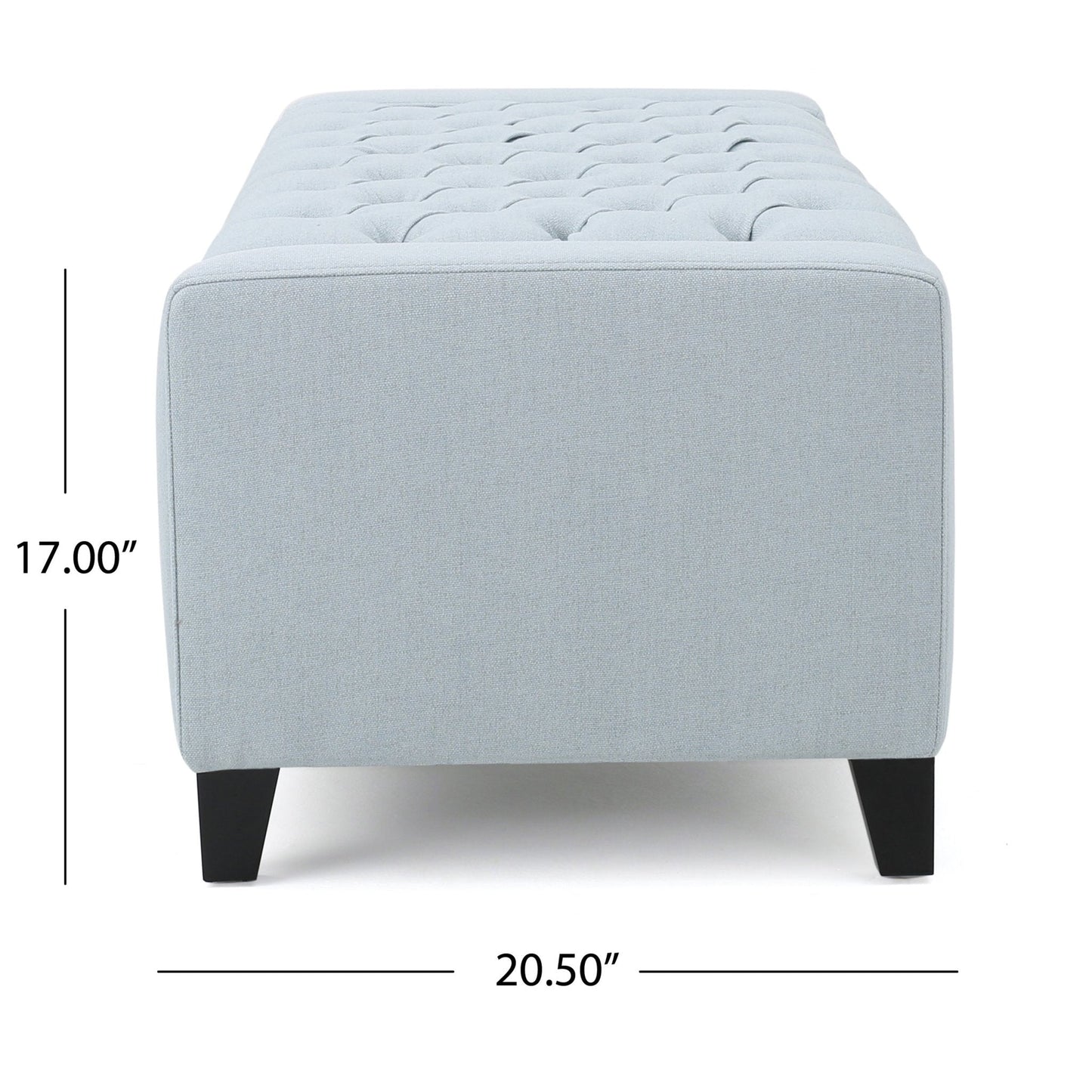 Synchronize Upholstered Storage Bench with Button Tufted Diamond Stitch