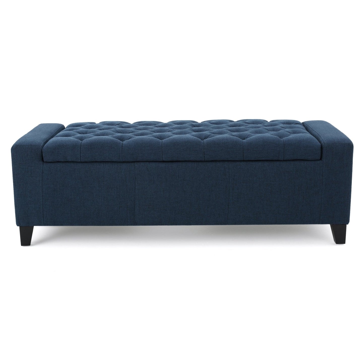 Synchronize Upholstered Storage Bench with Button Tufted Diamond Stitch