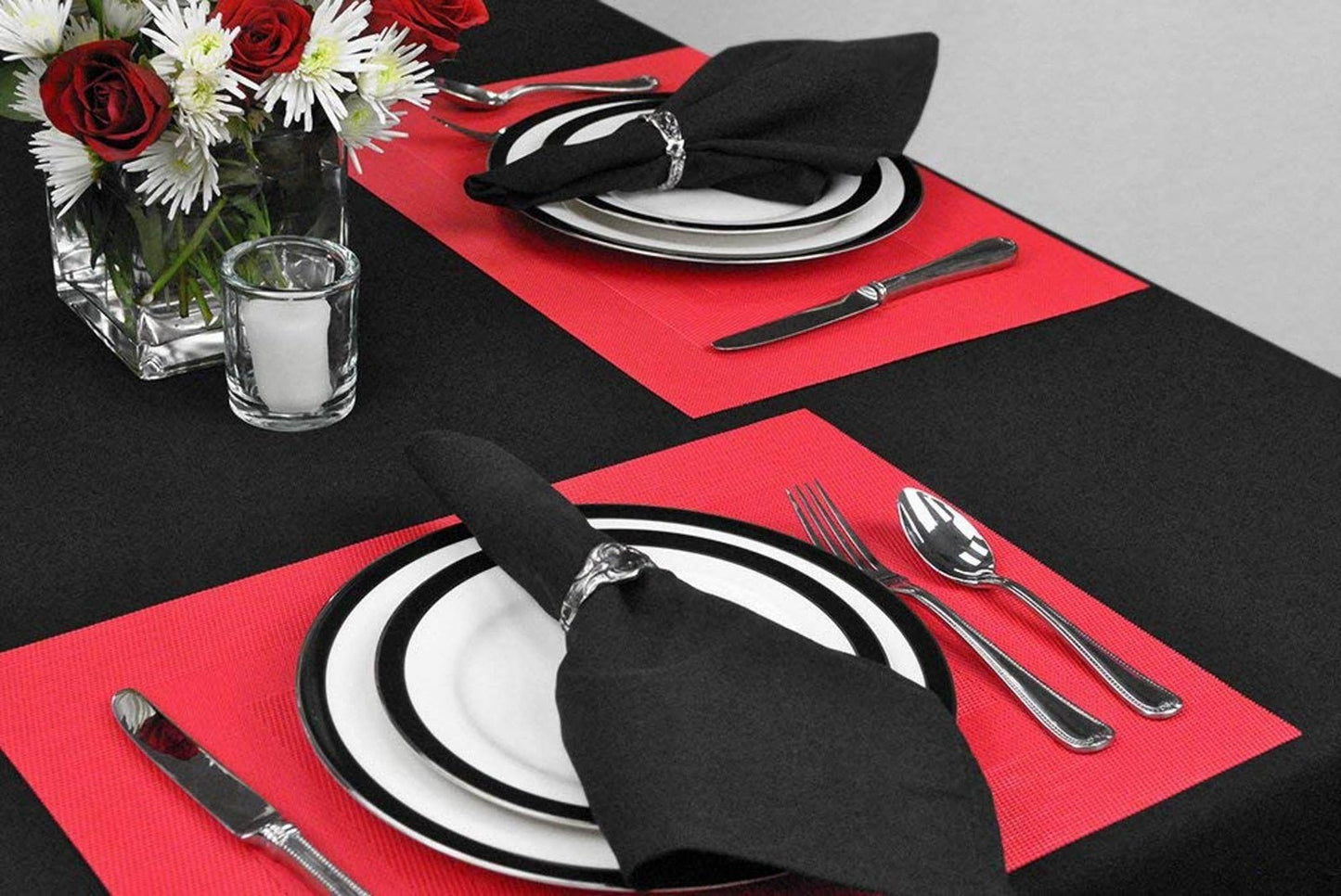 Tango Red Double Frame Placemats, Set Of 6