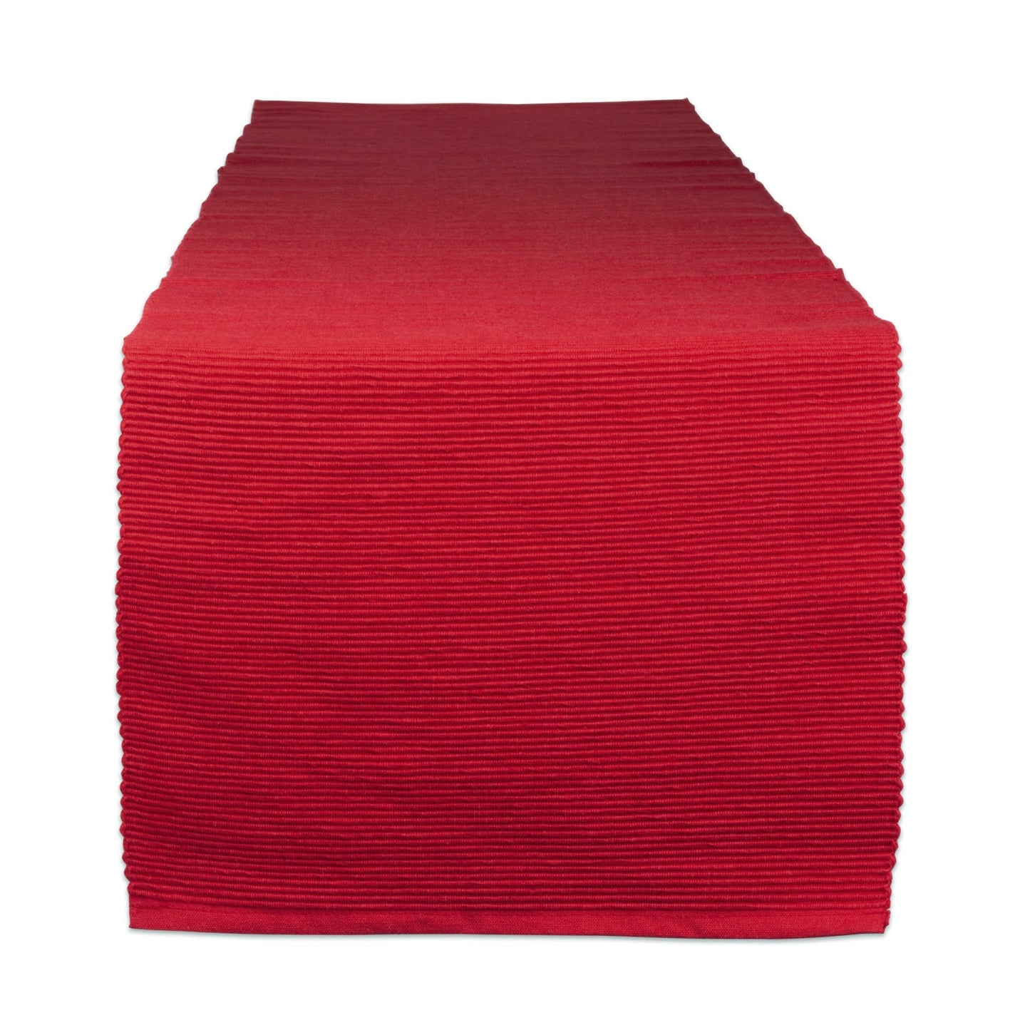 Tango Red Ribbed 13"X72" Table Runner