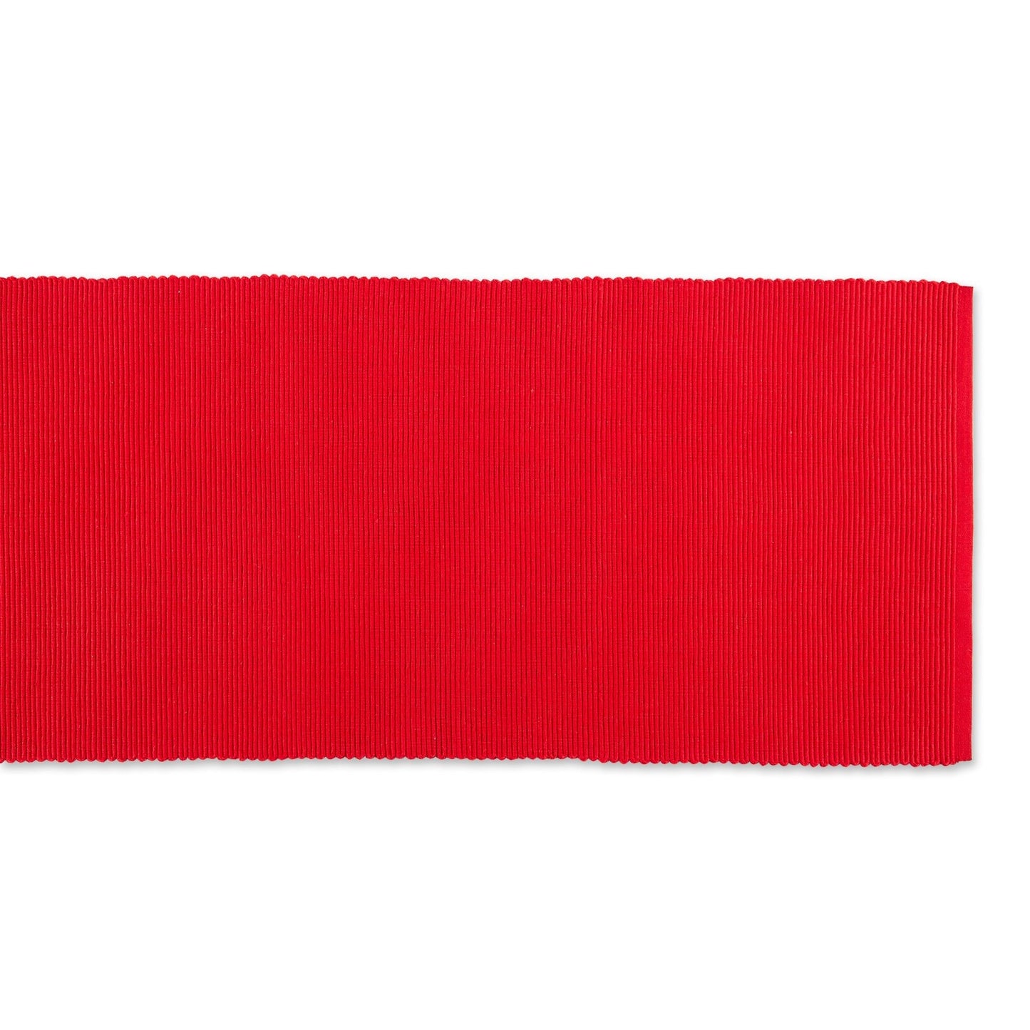 Tango Red Ribbed 13"X72" Table Runner
