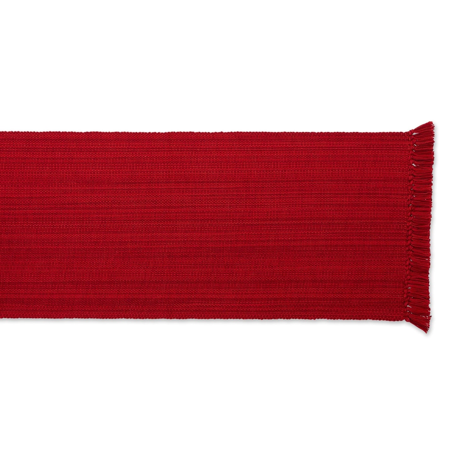 Tango Red Variegated Fringe 13"X108" Table Runner