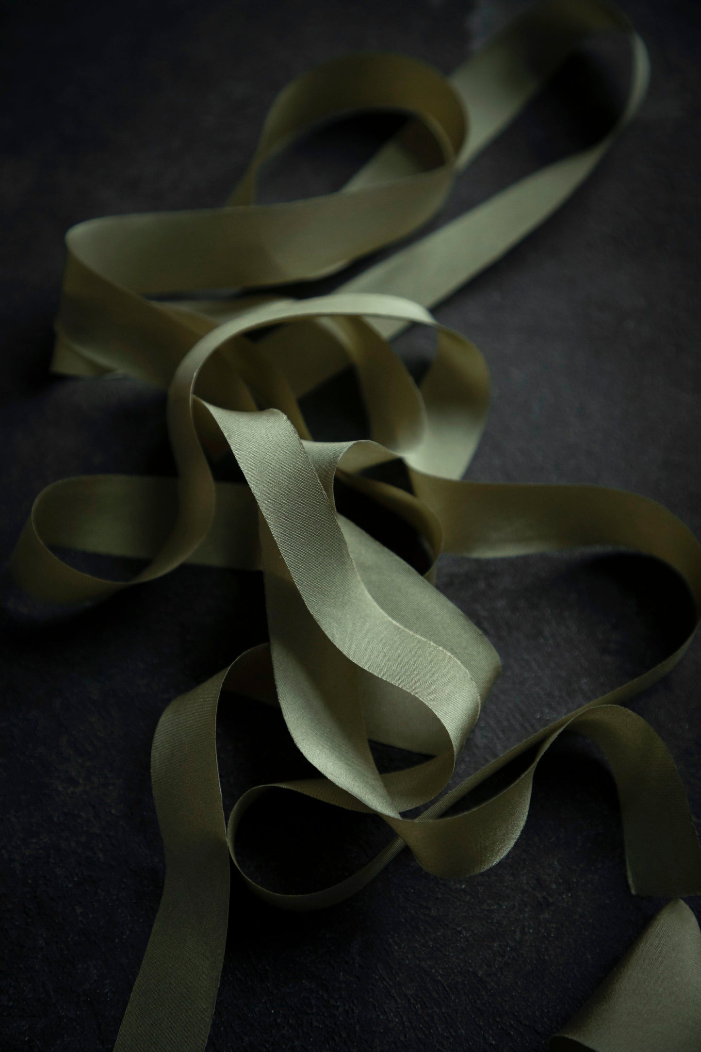 Tansy Green Silk Ribbon
