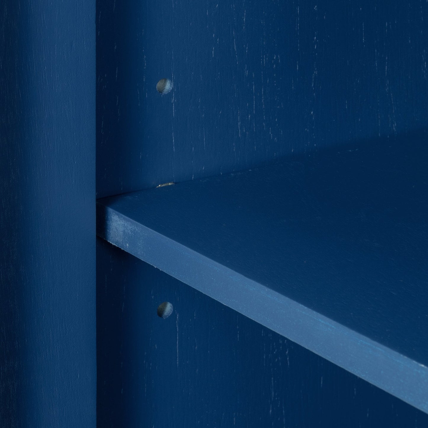 Tatum Navy Blue 3 Door Wood Storage Cabinet with Adjustable Shelf